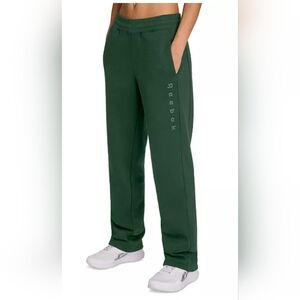 Reebok Straight Leg Sweatpants With Pockets Dark Olive Military Green Size Large